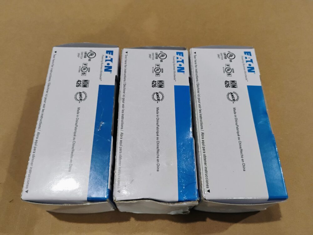 (4) Eaton 15 Amp 4-Way Rocker Decorator Switch, White 7504W - Image 8