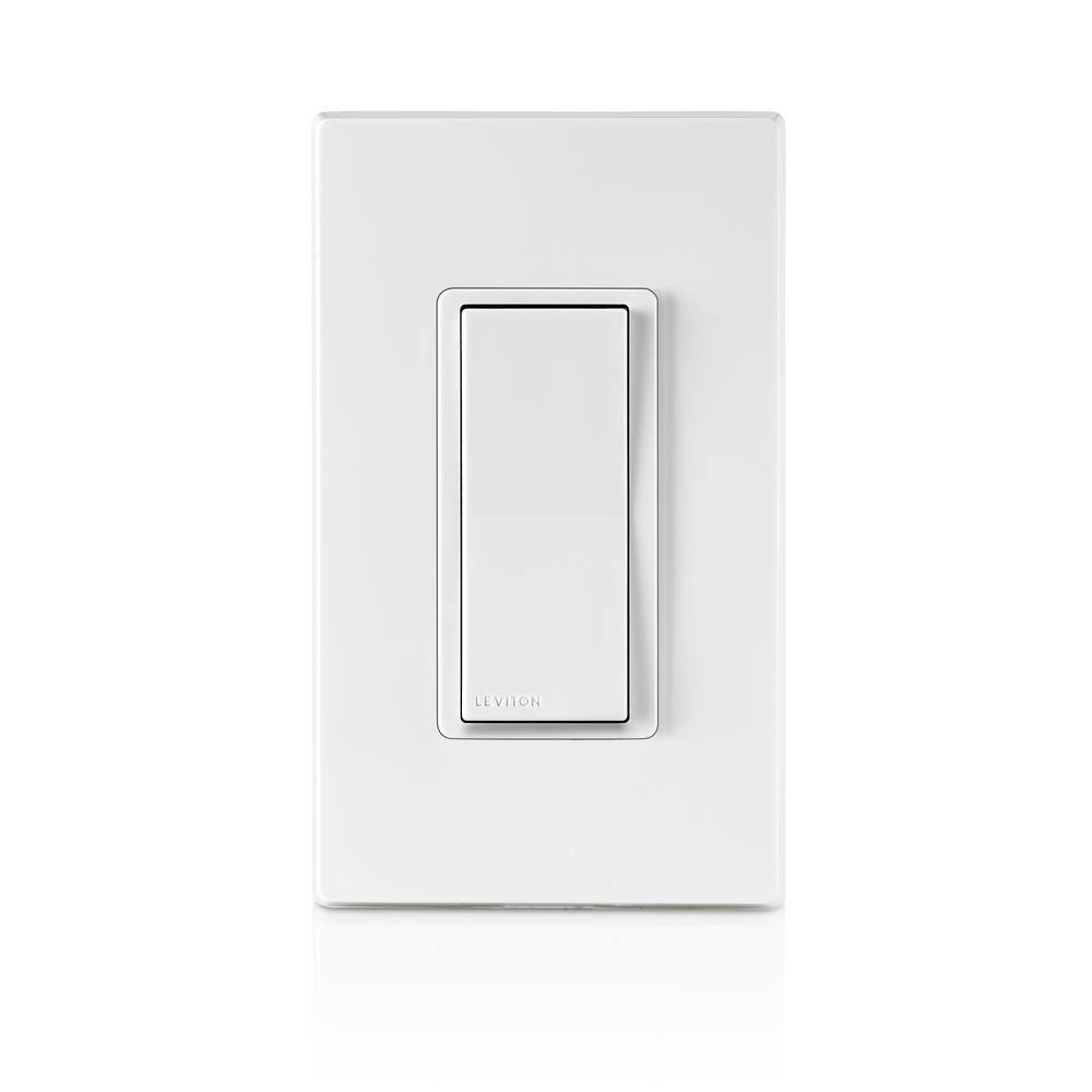 Image of the Decora Smart Z-Wave Enabled Light Switch, 8 AMP, White by Leviton, SKU: 2272-Lev-R52-DZ15S-2