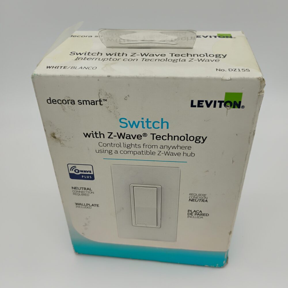 Decora Smart Z-Wave Enabled Light Switch, 8 AMP, White - Image 2