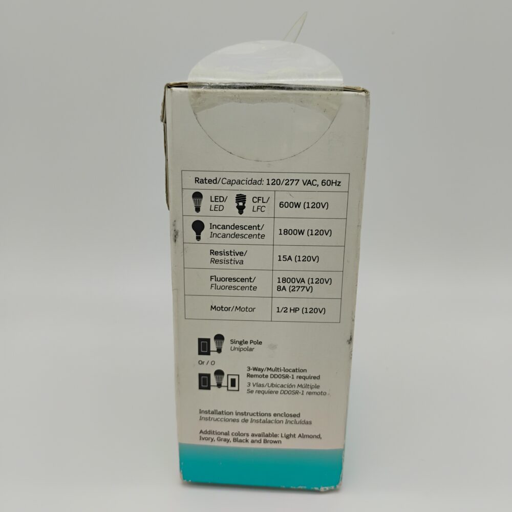 Decora Smart Z-Wave Enabled Light Switch, 8 AMP, White - Image 4