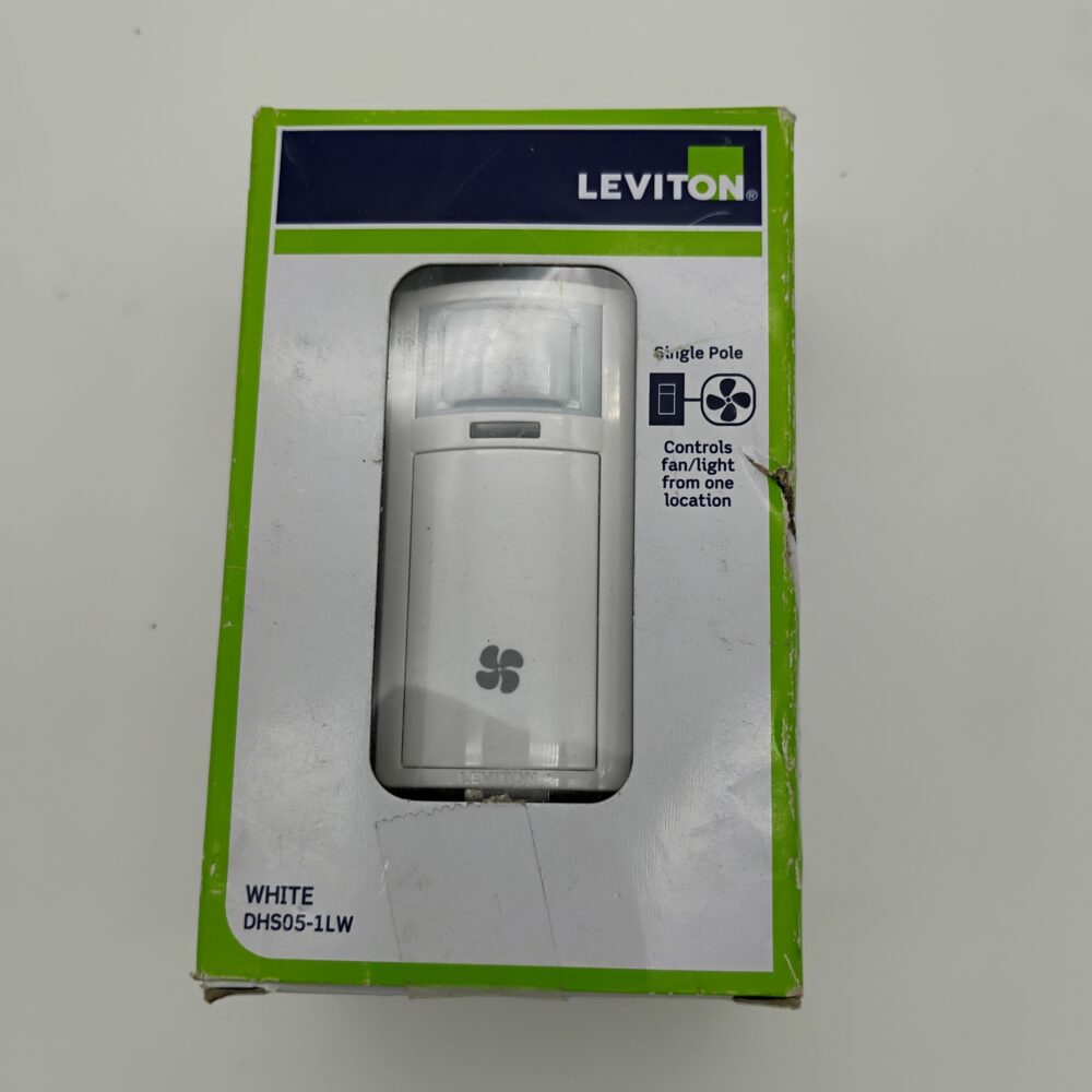 (3) Leviton Decora Combo Humidity & Sensor Fan Control DHS05-1LW Resi White 120V - Image 2