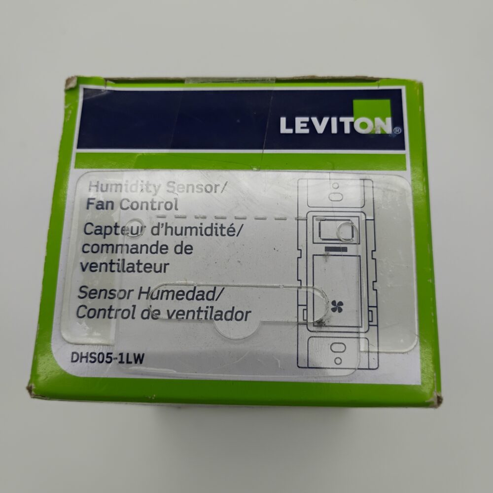 (3) Leviton Decora Combo Humidity & Sensor Fan Control DHS05-1LW Resi White 120V - Image 5
