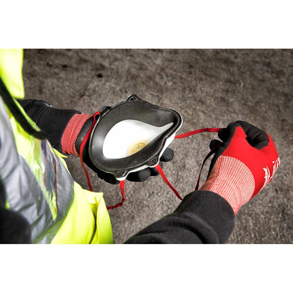 Image of the (3) Milwaukee N95 Professional M-Purpose Valved Respirator W/Gasket 48-73-4001 by Milwaukee, SKU: 2279-Milw-N95