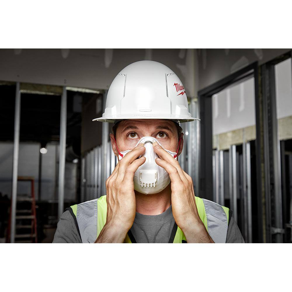 Image of the (3) Milwaukee N95 Professional M-Purpose Valved Respirator W/Gasket 48-73-4001 by Milwaukee, SKU: 2279-Milw-N95