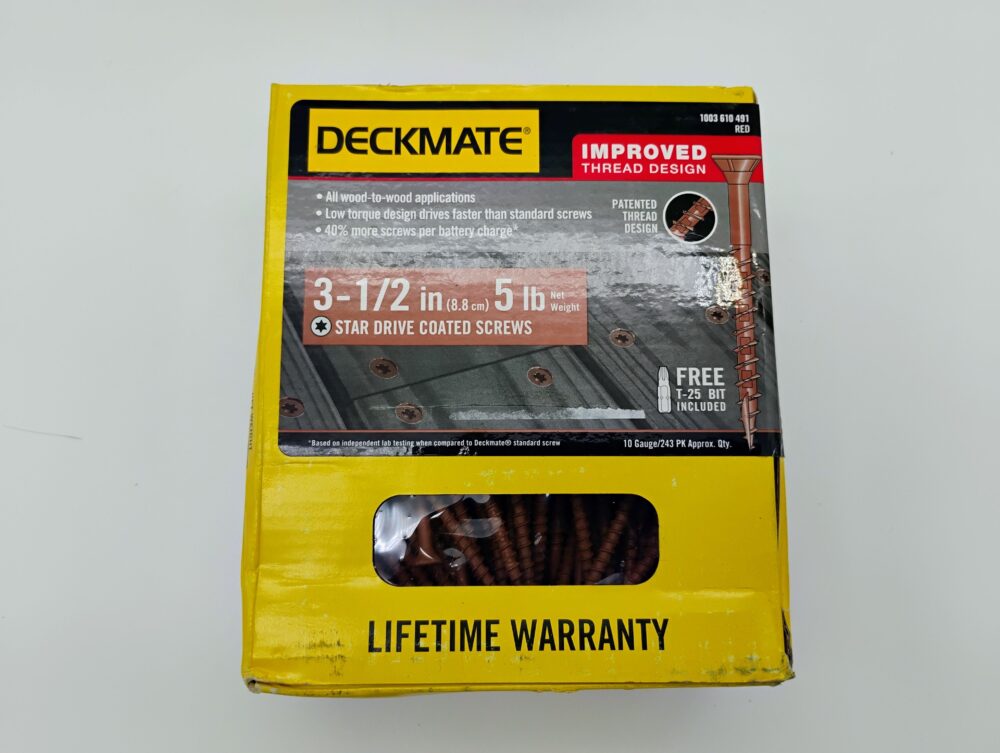 10 lbs Deckmate Deck Screws Star Flat-Head Wood #10 x 3-1/2 in. (486-Piece) Red - Image 6