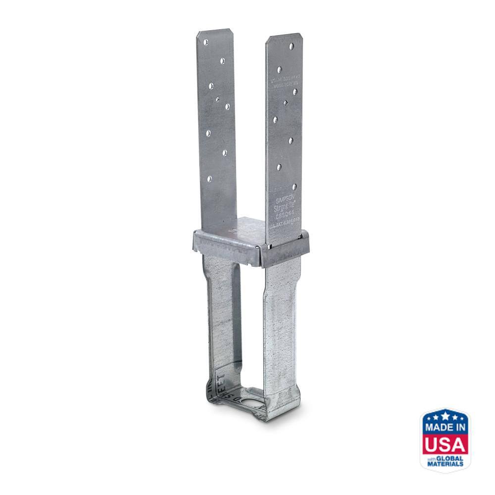 Image of the (2) CBSQ44-SDS2 Galvanized Standoff Column Base for 4x4 Nominal Lumber w/Screws by Simpson Strong-Tie, SKU: 2314-CBSQ44-SDS2