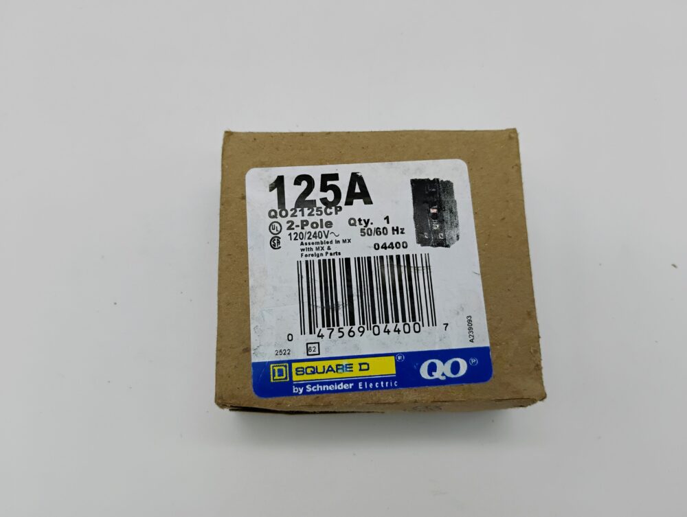 Square D QO2125CP 125A 2Pole 120/240V