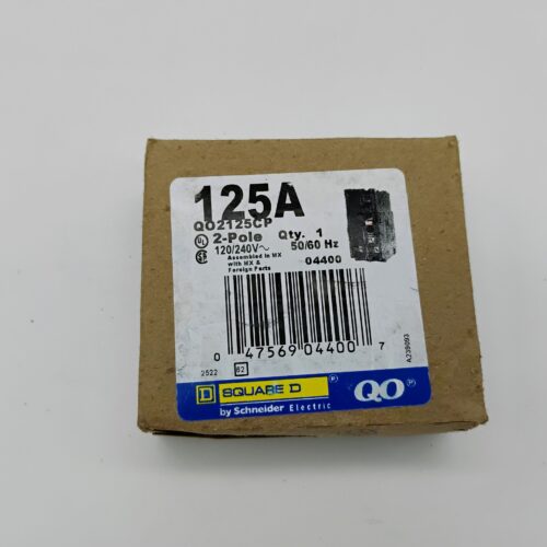 Square D QO2125CP 125A 2Pole 120/240V