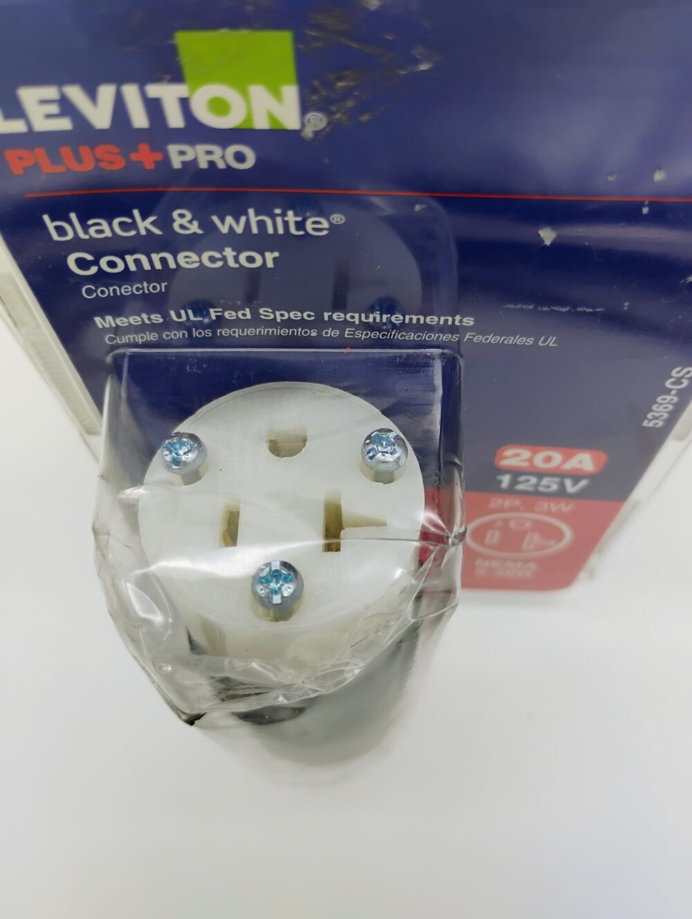 Lot of 4 Leviton 5469 20A-250V, 4× 5669 15A-250V & 1× 5369 5-20R Connector New - Image 4