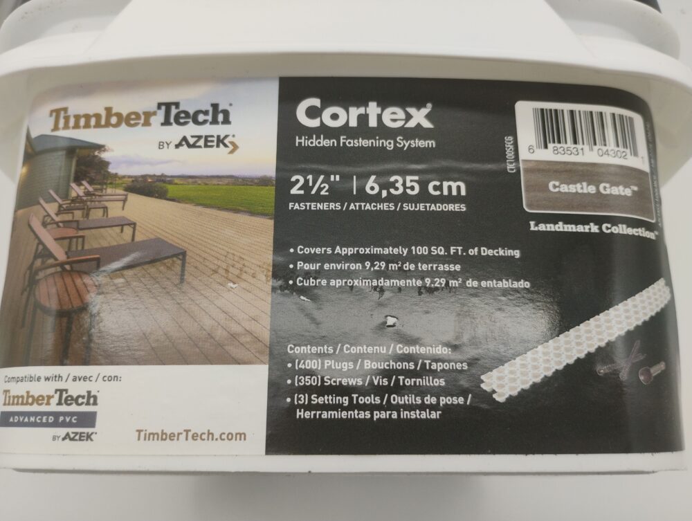 TimberTech AZEK Cortex Hidden Fastening System, Castle Gate color 2 1/2" 100 SF - Image 8