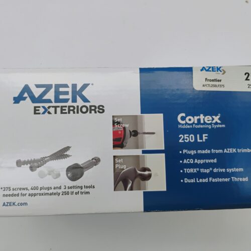 AZEK Cortex Hidden Fasteners Kit Frontier Trim 2¾" 250 LF / 375 screws