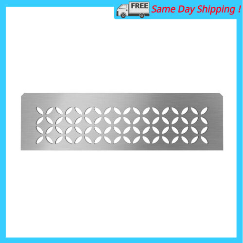 Image of the Schluter Shelf-N Brushed Stainless Steel Floral Niche Shelf by Schluter, SKU: 2366-Schluter-Floral