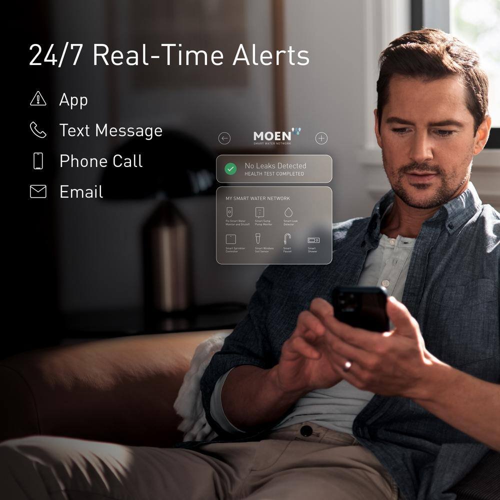 Image of the MOEN Flo 0.75 in. Smart Water Monitor and Automatic Water Shut Off Valve by MOEN, SKU: 2377-MOEN-Flo-0.75