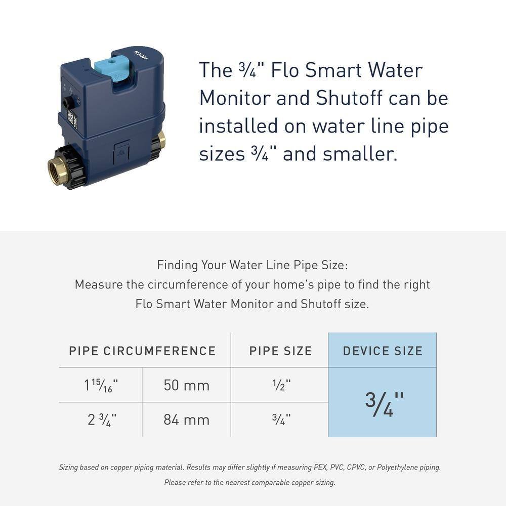 Image of the MOEN Flo 0.75 in. Smart Water Monitor and Automatic Water Shut Off Valve by MOEN, SKU: 2377-MOEN-Flo-0.75