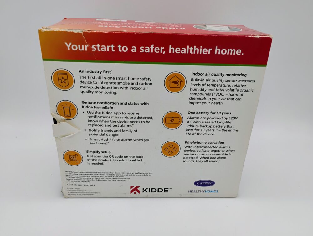 Kidde Smart Smoke & Carbon Monoxide Detector & Indoor Air Quality Monitor, WiFi - Image 2