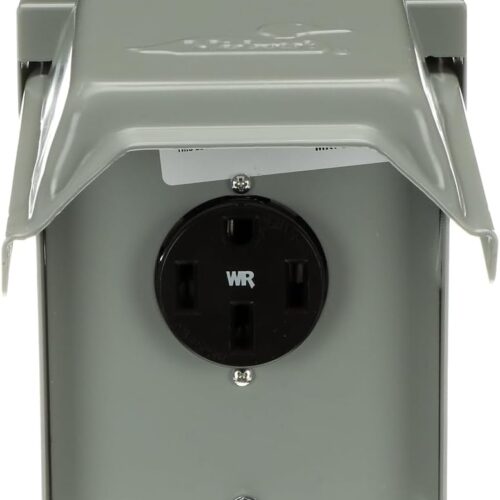 MIDWEST U054P Weatherproof Temporary RV Outlet 50A 14-50 RWR Volts AC: 120/240V