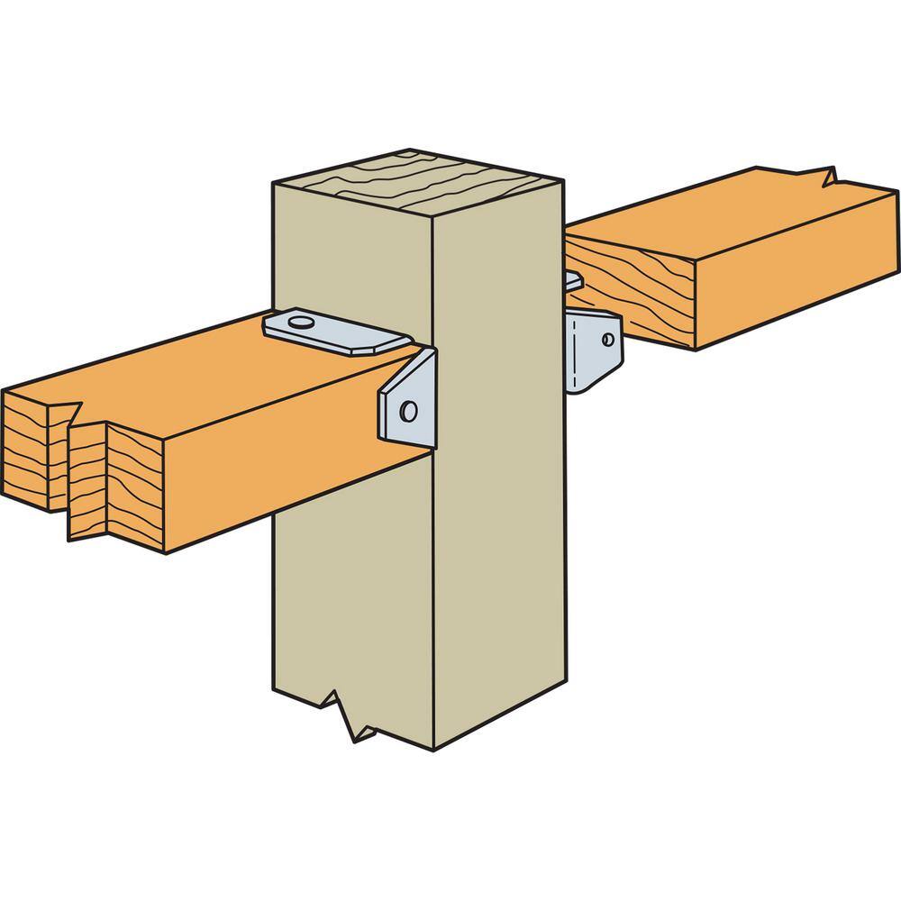 Image of the FB ZMAX Galvanized Fence Rail Bracket for 2x4 Nominal Lumber by Simpson Strong-Tie, SKU: 2386-Simp-FB24Z(166)