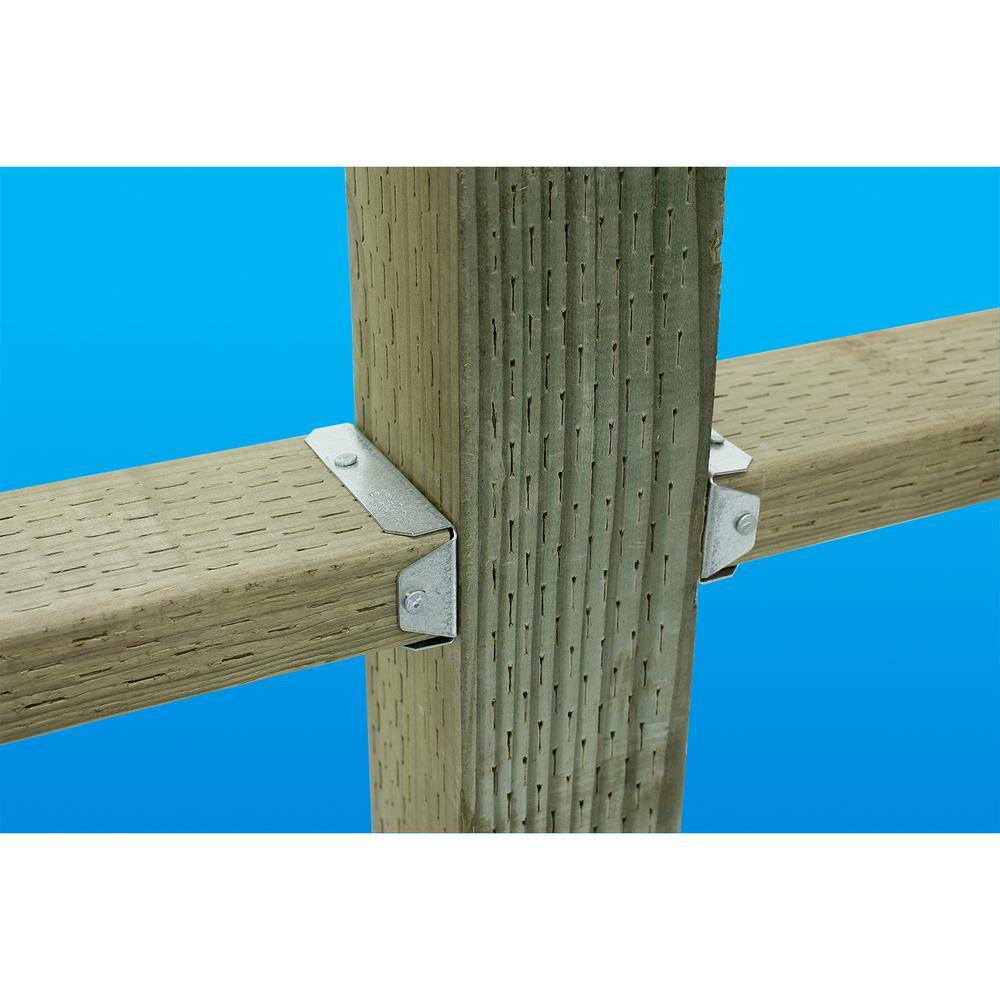 Image of the FB ZMAX Galvanized Fence Rail Bracket for 2x4 Nominal Lumber by Simpson Strong-Tie, SKU: 2386-Simp-FB24Z(166)
