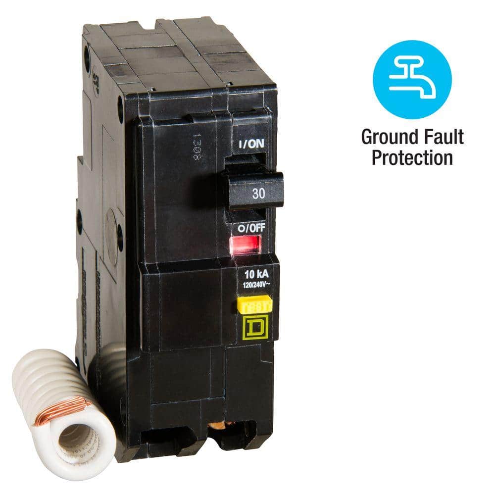 Image of the Lot of 2 Square D QO 30 Amp 2-Pole GFCI Breaker QO230GFIC by Square D, SKU: 2393-QO230GFIC-8656