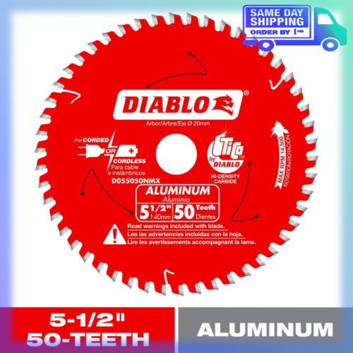 Image of the Diablo 5-1/2in. x 50-Tooth Circular Saw Blade for Aluminum D055050NMX by DIABLO, SKU: 2408-Diablo-43642