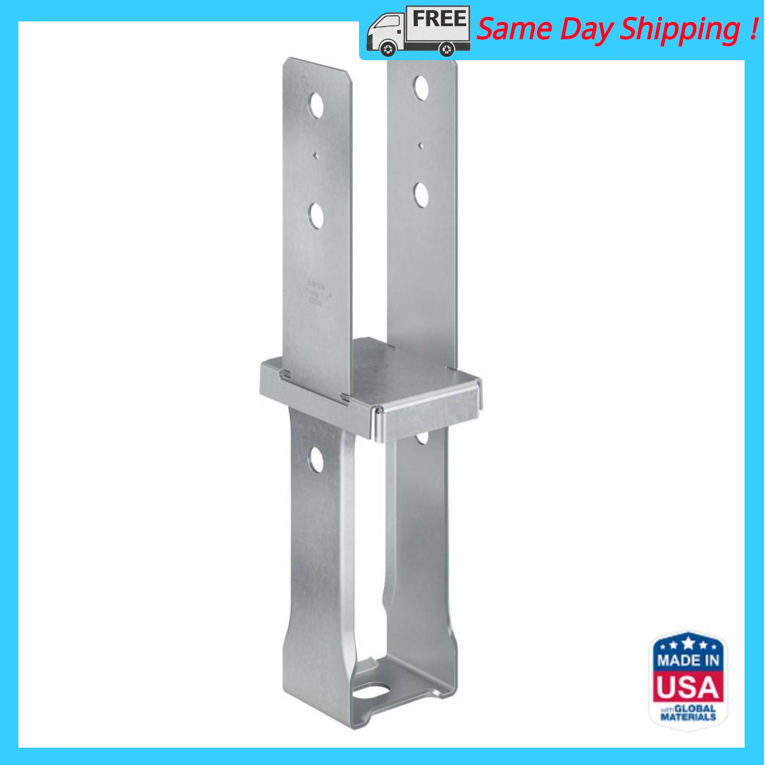 Image of the Simpson Strong-Tie Galvanized Standoff Column Base for 4x6 Nominal Lumber CBS46 by Simpson Strong-Tie, SKU: 2420-Simpson-CBS46