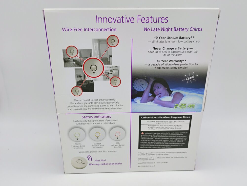 Kidde P4010DCSCO-W Smoke  CO Alarm WIRELESS Interconnect 10 Year Sealed Battery - Image 3