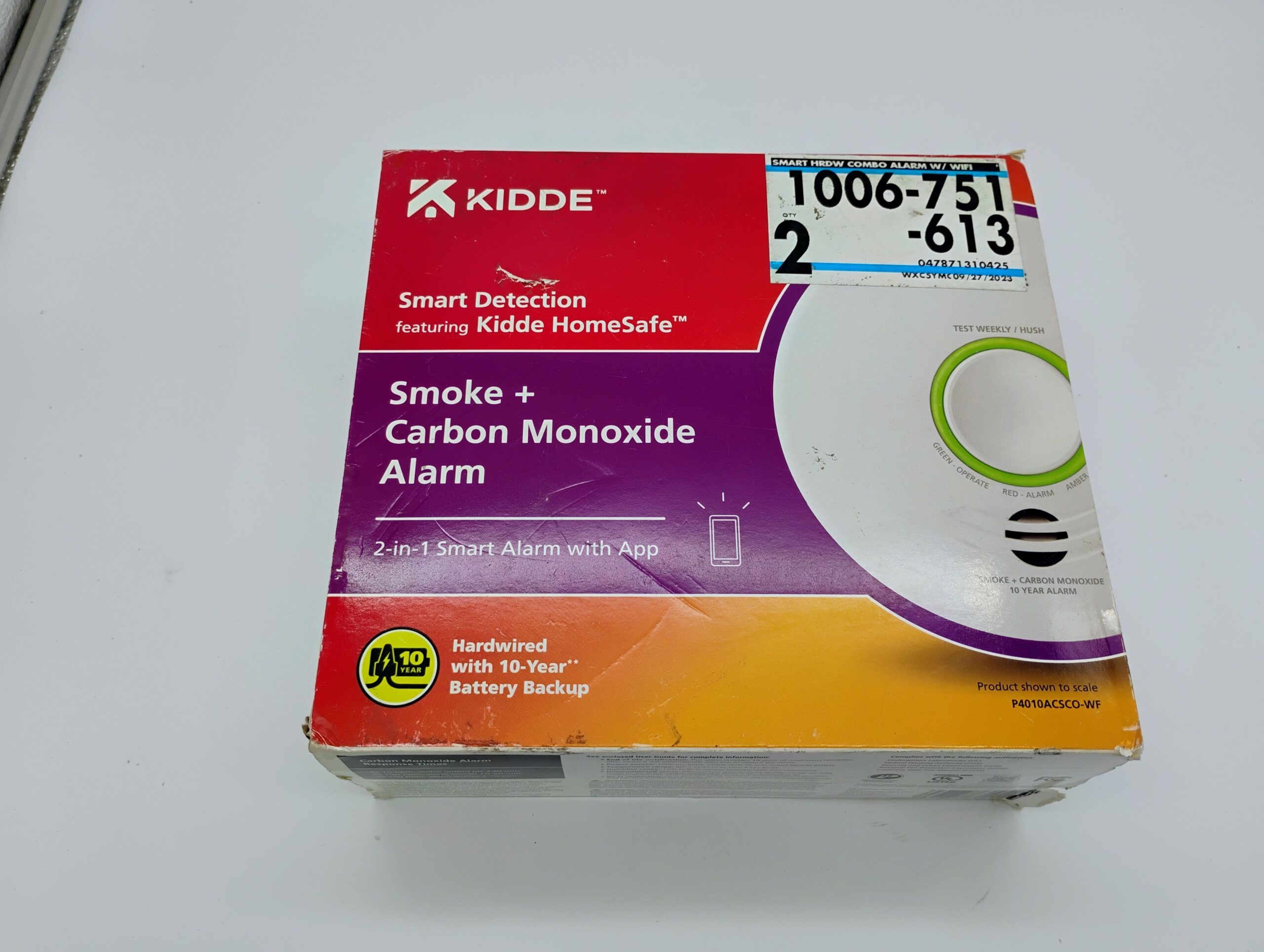 Kidde Smart Hardwired Smoke and Carbon Monoxide Detector w/ Voice Alarm 21031042 - Image 2