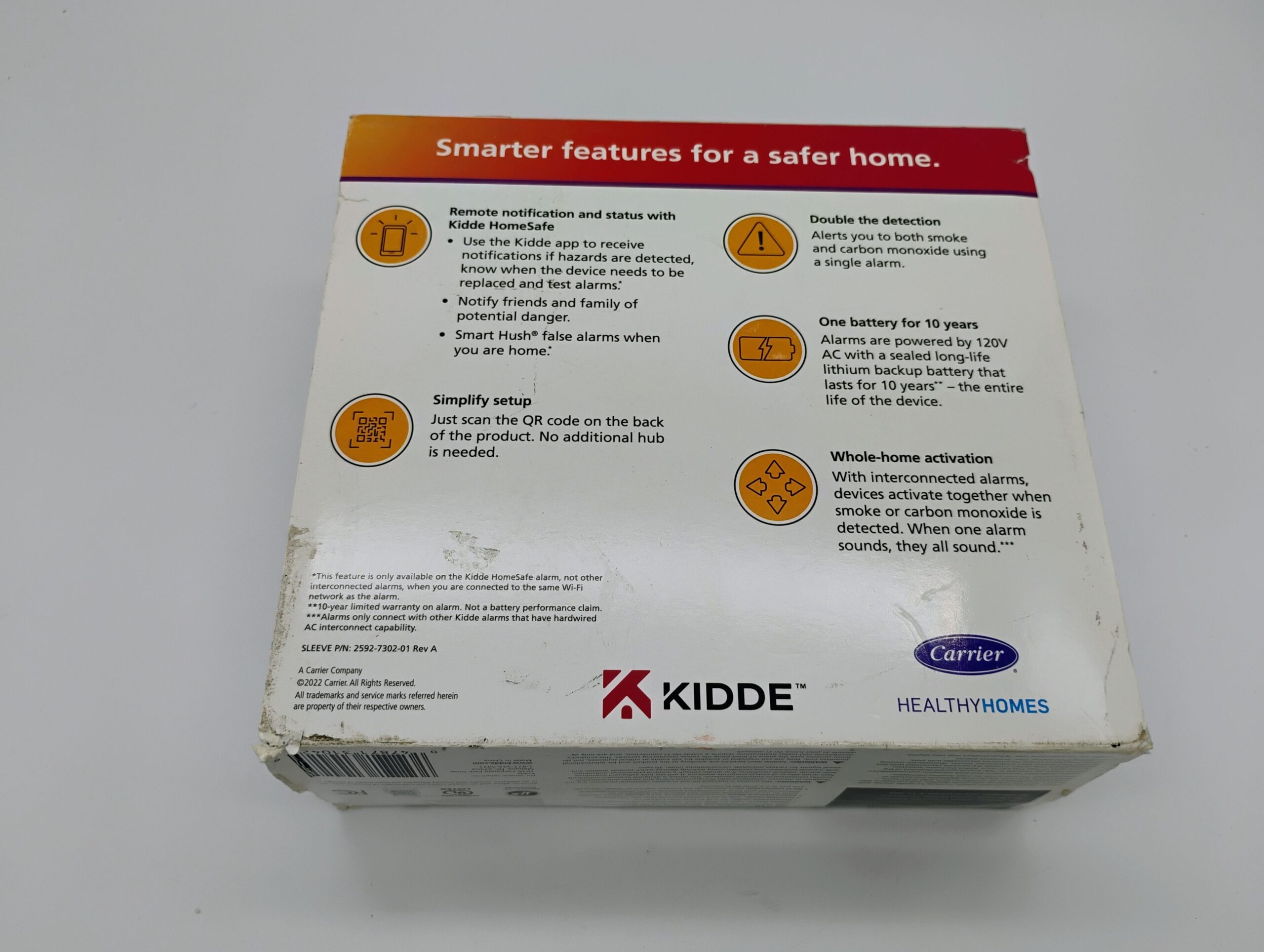 Kidde Smart Hardwired Smoke and Carbon Monoxide Detector w/ Voice Alarm 21031042 - Image 3