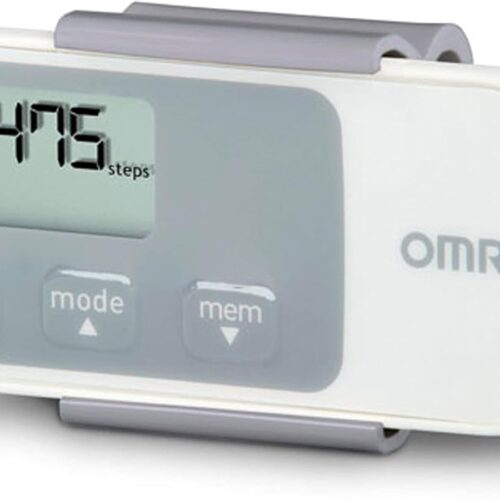 Omron HJ-320 Tri-Axis Pedometer Step Counter w/ Holder Works Great