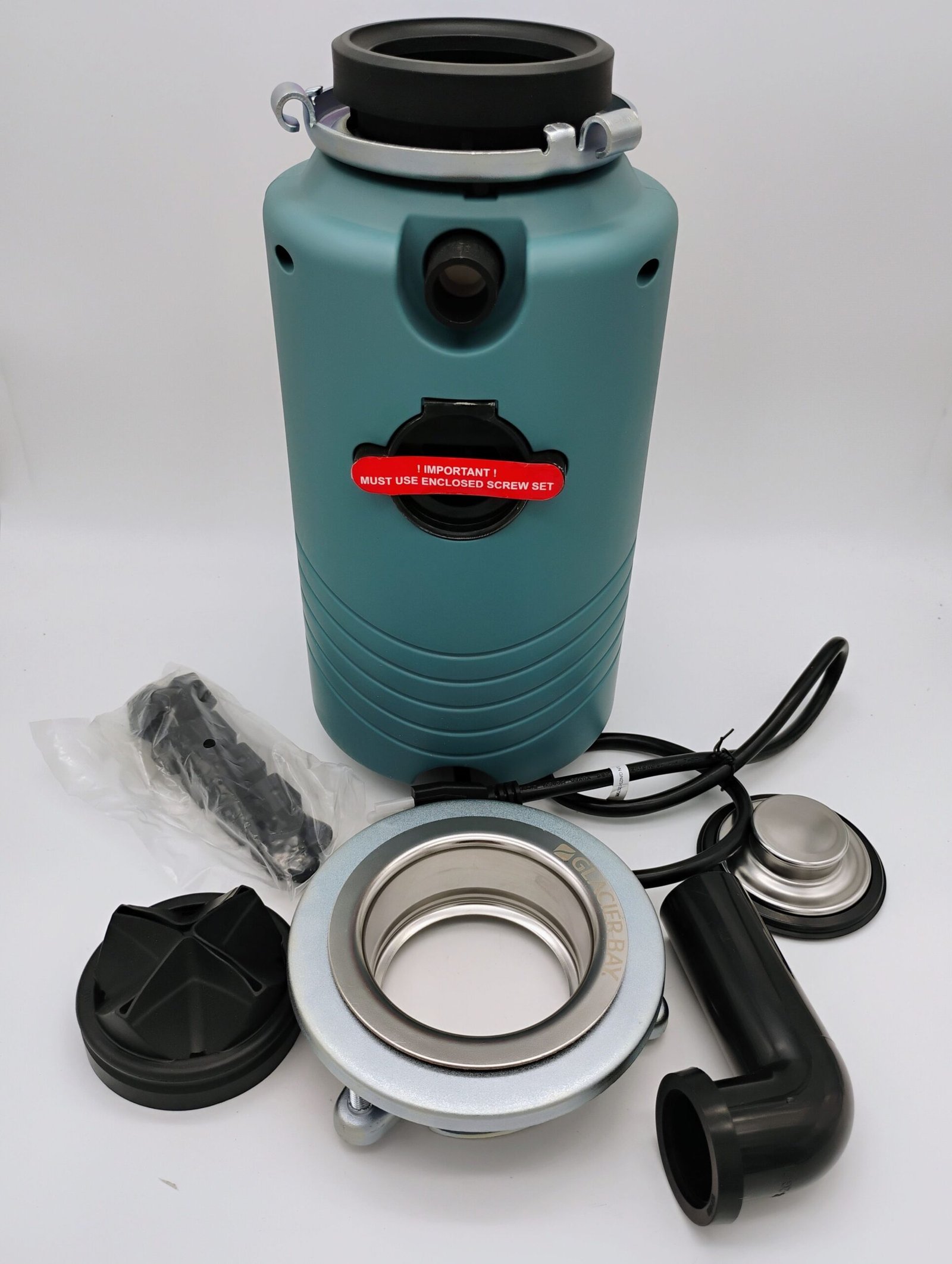 TurboGrind Max 1 hp. Continuous Feed Garbage Disposal with Power Cord - Image 3