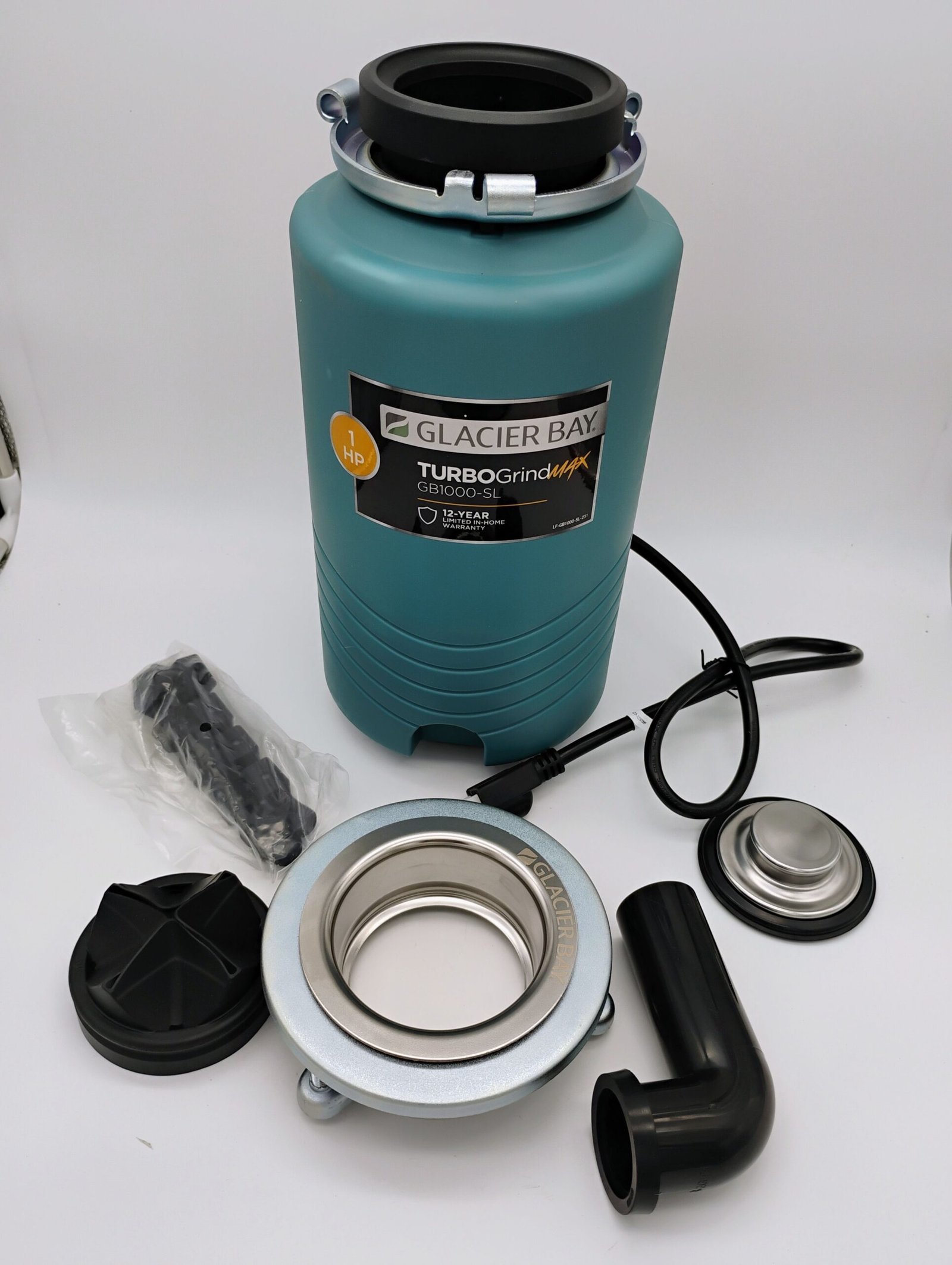 TurboGrind Max 1 hp. Continuous Feed Garbage Disposal with Power Cord - Image 2