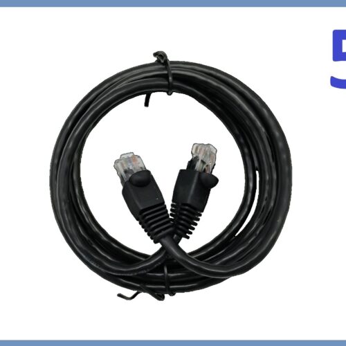 Lot of 5 CAT6 Ethernet Cable RJ45 7ft Black LAN Networking Cable New