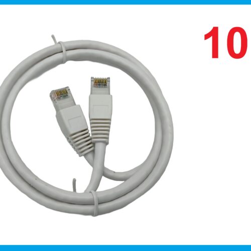 (10) New 3 ft. 24/7-Gauge 8-Wire CAT6 Ethernet Cable, White