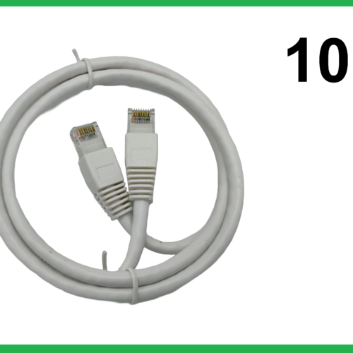 Lot of 10 New 3 ft. 24/7-Gauge 8-Wire CAT6 Ethernet Cable, White