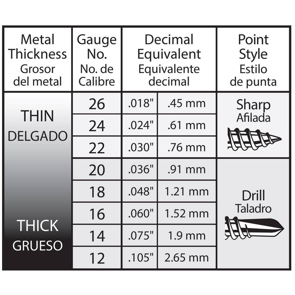 Image of the (4) 1/4 in.14 x 3 in. Phillips Flat-Head Self Drilling Winged Screws (160 Total) by Teks, SKU: 2449-Teks-3784(4)