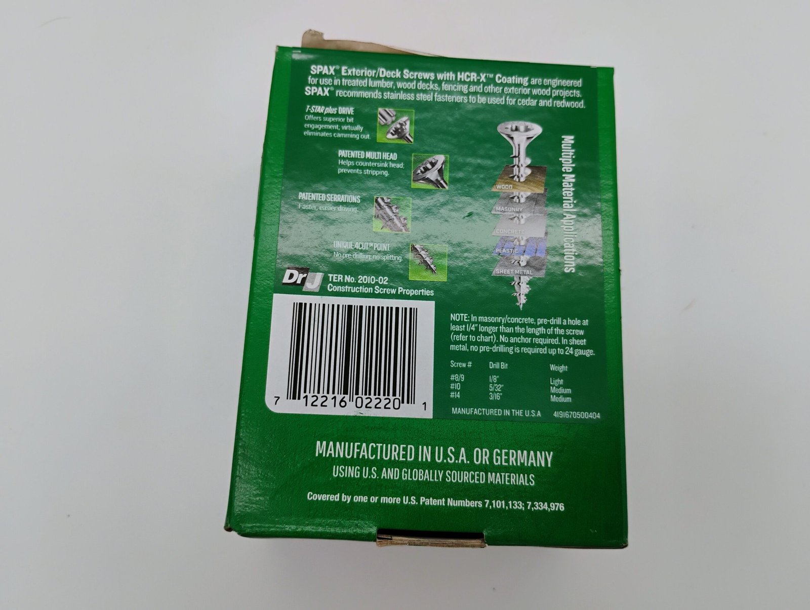 (5) #10 x 1-1/2 in. Exterior Flat Head Deck Wood Screws Bit Included 5 Lib Total - Image 10