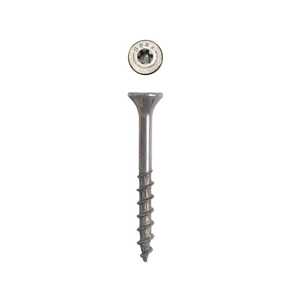 Image of the (5) #10 x 1-1/2 in. Exterior Flat Head Deck Wood Screws Bit Included 5 Lib Total by SPAX, SKU: 2465-Spax-2201-(5)