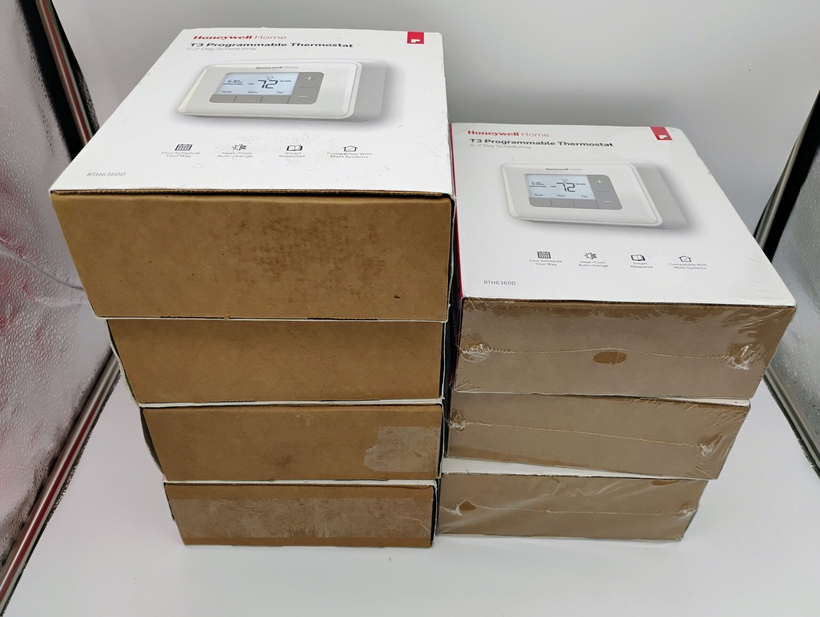 Lot of 7 Honeywell Home RTH6360D1002 5/2 Day Programmable Thermostat