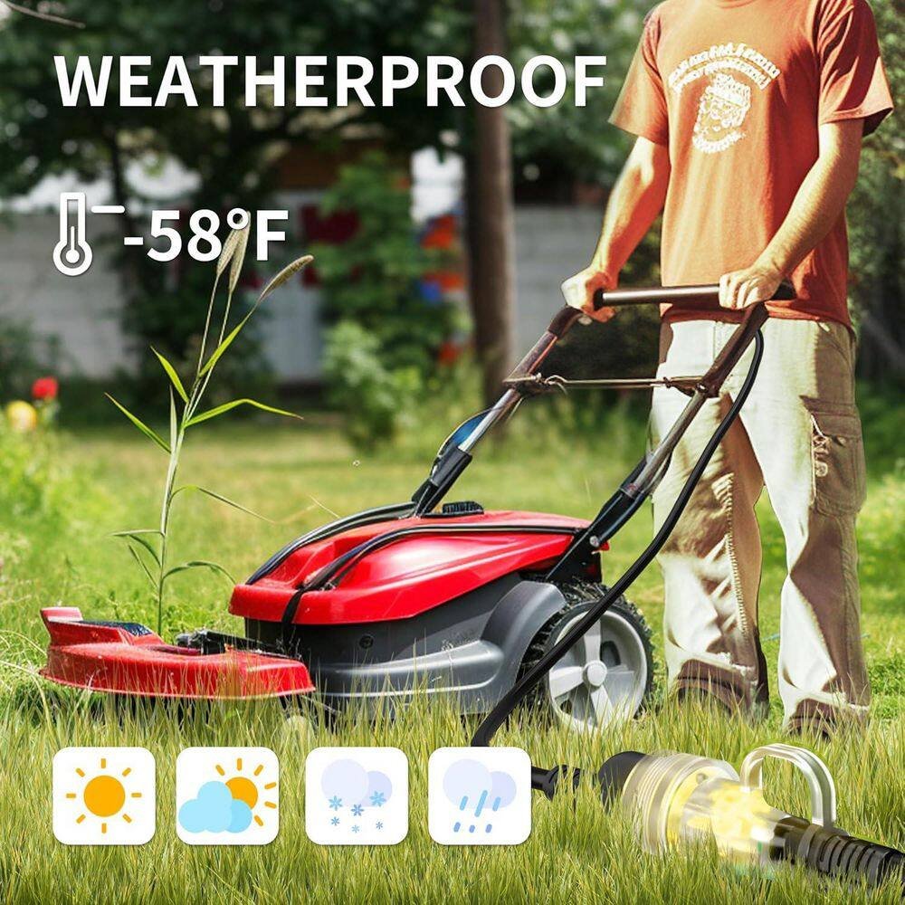 Image of the 200ft 16/3 10 AMP Heavy Duty Outdoor Extension Cord Waterproof Weatherproof Flexible Black by Lukyamzn, SKU: 3424