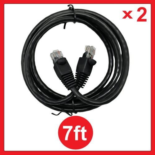 2 PCS Cat6 Cable Ethernet Patch Cord Internet Cable UTP Wire New