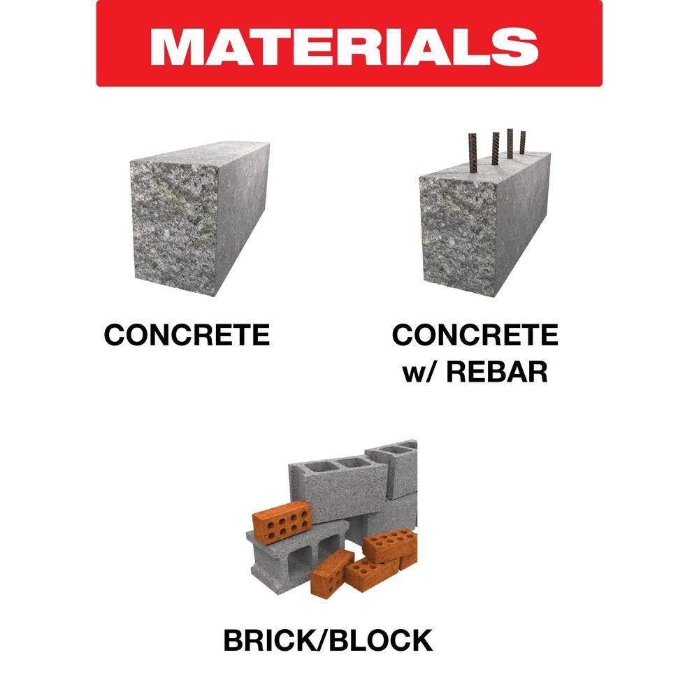 Image of the AMPED Rebar Demon 3/4 in. x 8 in. x 14 in. SDS-Plus 4-Cutter Full Carbide Head Dust Extraction Hammer Drill Bit by DIABLO, SKU: 2108-Diab-3/4-171928