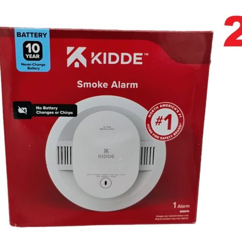(2)Kidde 10-Year Battery Powered Smoke Detector w/ Photoelectric Sensor 21031466