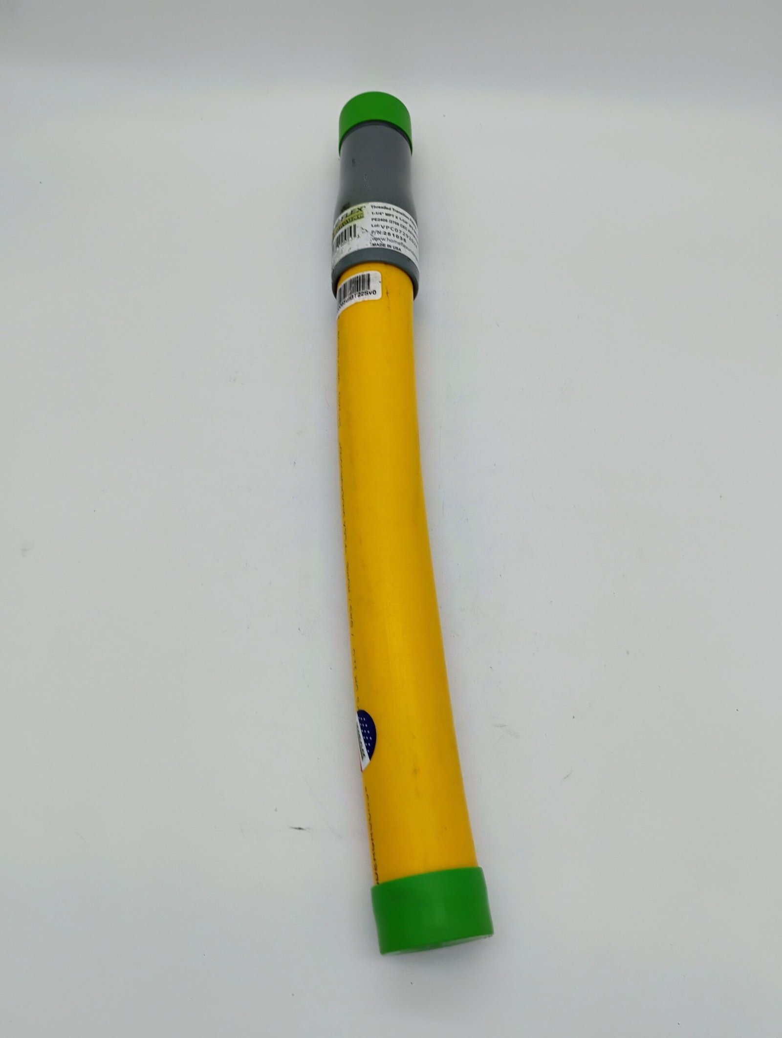 1-1/4 in. IPS Poly DR 11 to 1-1/4 in. MIP Underground Yellow Poly Gas Transition