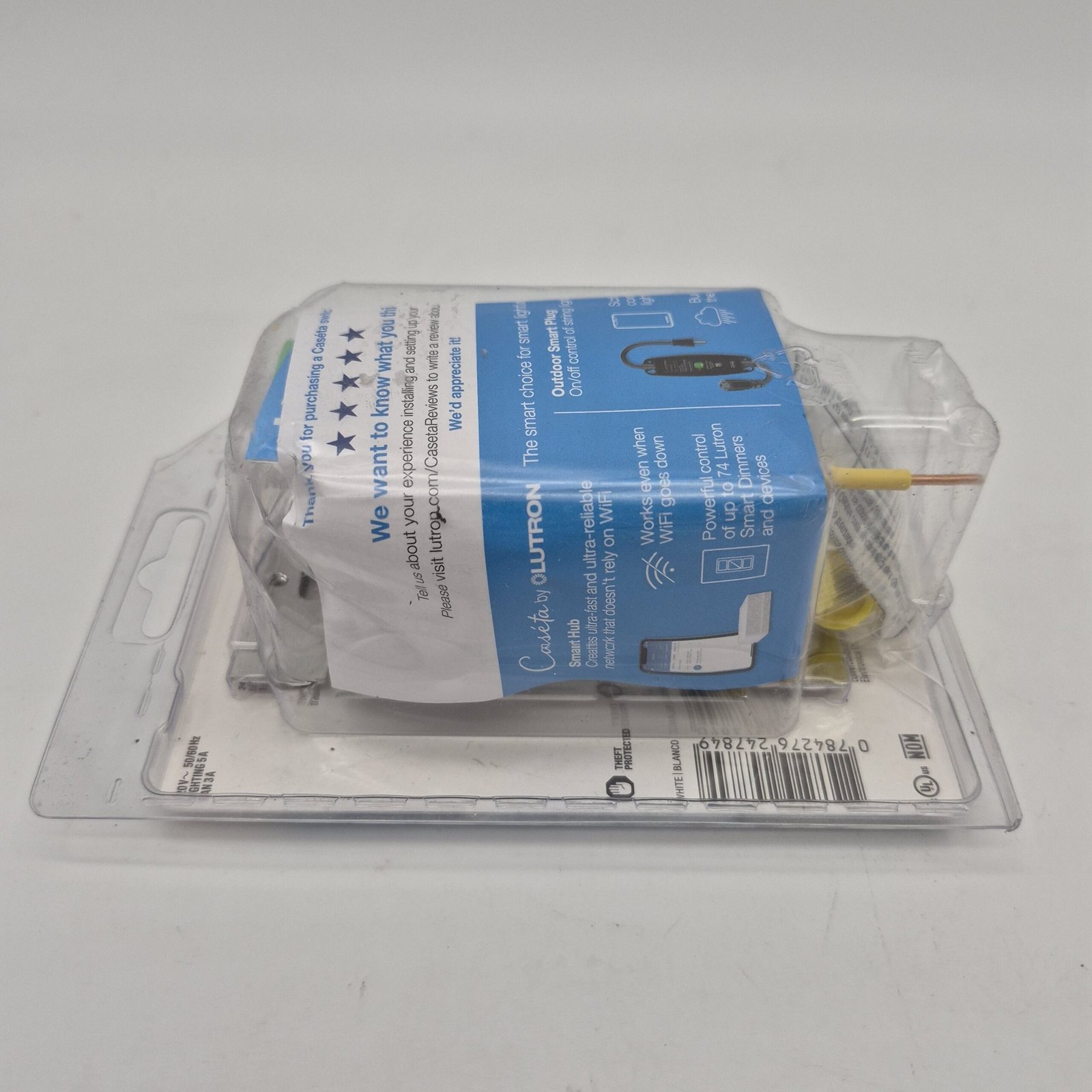 Caseta Smart Switch for All Bulb Types or Fans, 5A, Neutral Wire Required, White (PD-5ANS-WH-R) - Image 3