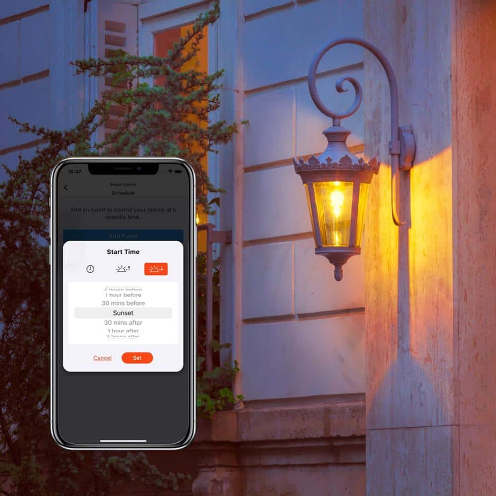 Indoor/Outdoor Screw-Based Lighting Smart Socket Powered by Hubspace - Image 8