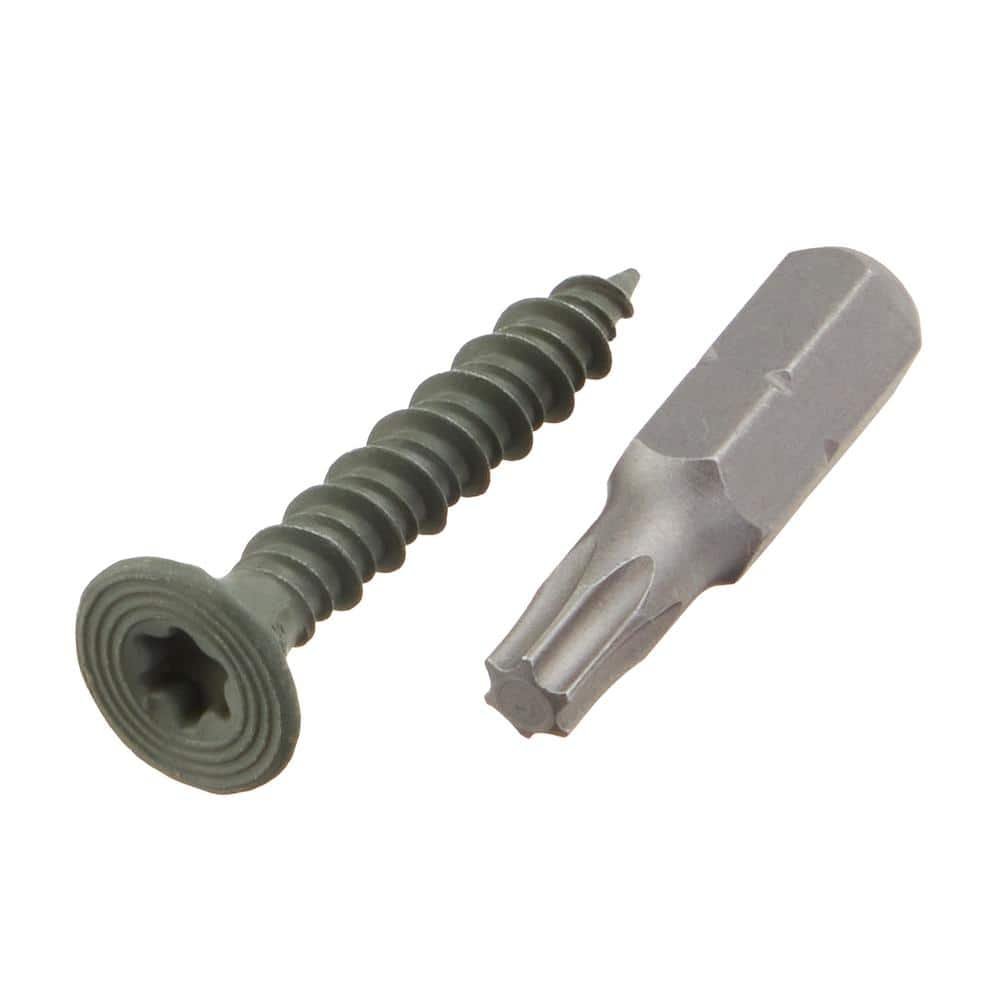 Everbilt #9 x 1-1/4 in. Ribbed Flat Head T25 Star Drive Cement Board Screw (750-Pack) EB0314074 — image 4 of 6