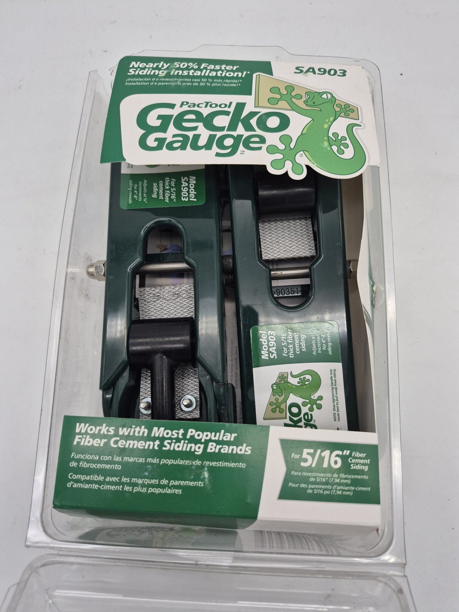 PacTool Gecko Siding Gauge for 5/16 in. Siding (1 Set Per Package) 307202020 — image 3 of 7