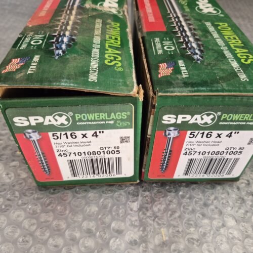 (95) SPAX 5/16 in. x 4 in. Powerlag Hex Drive Washer Head Zinc Coated Lag Screw — main image