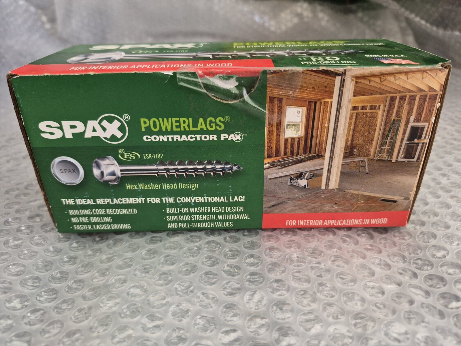 (2) SPAX 1/4 in. x 6 in. Hex Head Hex Drive Zinc Coated Lag Screw (50 per Box) — image 5 of 7