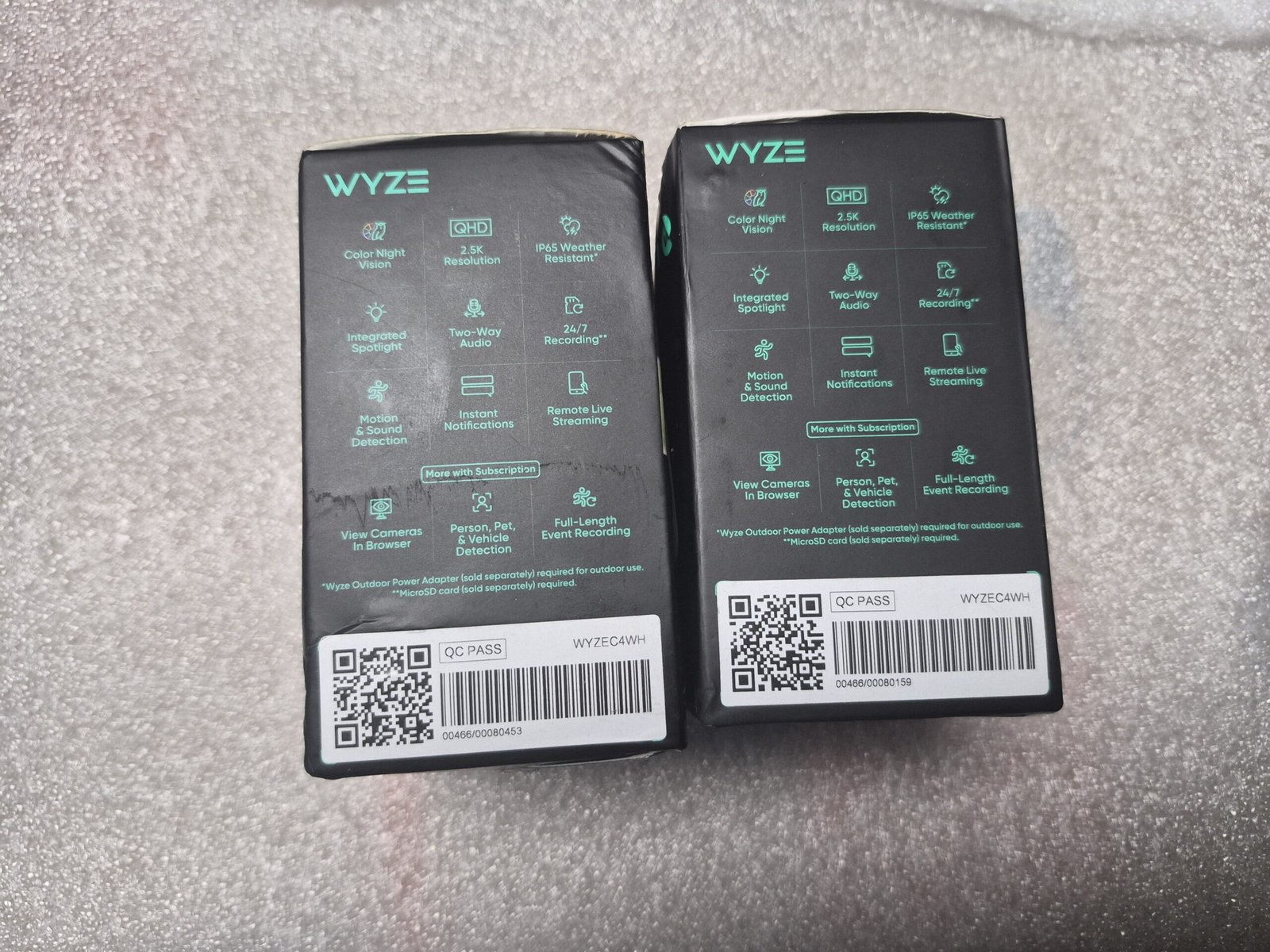 (2) Sealed Wyze Cam v4 - 2.5K QHD In/Outdoor WiFi Smart Security Camera — image 3 of 19